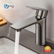 Смеситель Luxury LXY-1122-GY, сплав алюминия, цвет алюметаллик