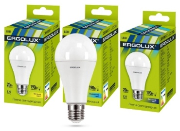 Ergolux 20W E27, светодиодная, естественный белый