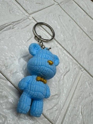 Брелок Bear металл, резина 1 шт