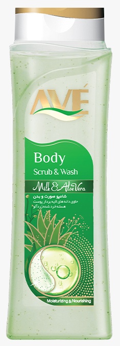 AVE скраб Milk and Aloe Vera для рук, для ног, для тела 380 мл