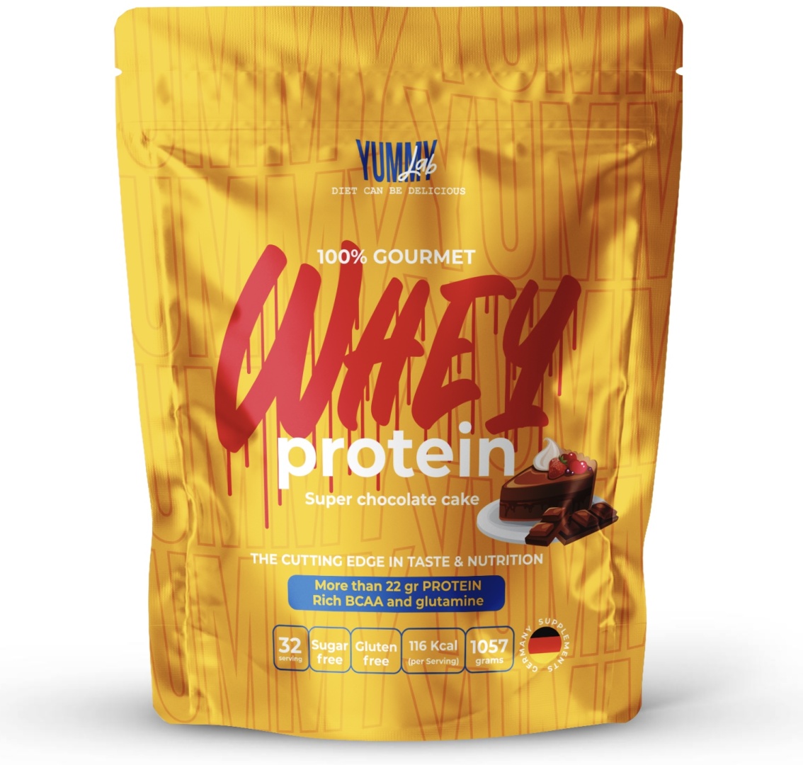 Купить Протеин YummyLab 100% gourmet WHEY PROTEIN двойной шоколад 950 г ...