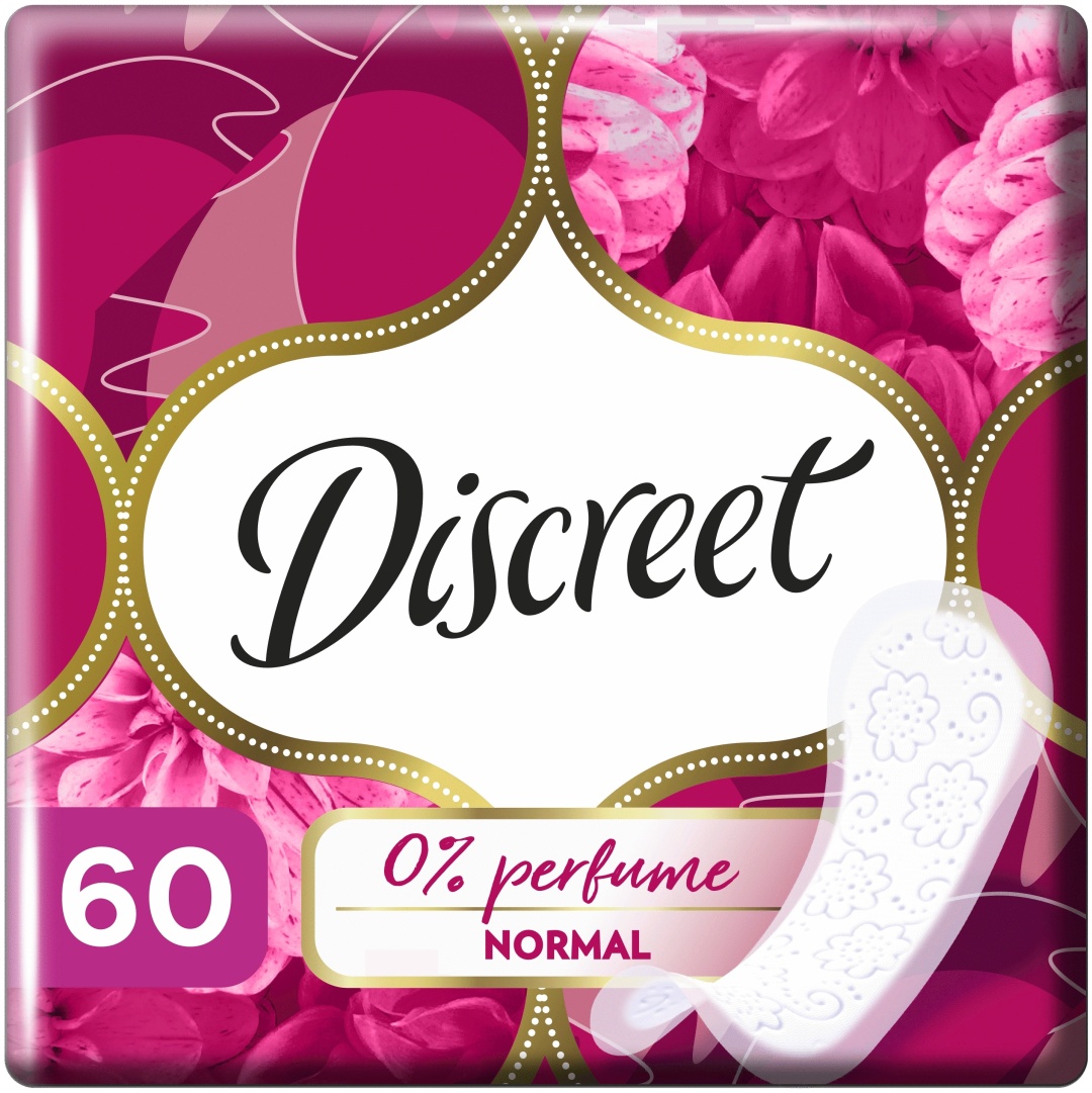 Discreet прокладки ежедневные 0 perfume normal 60 шт