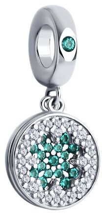 Подвеска SOKOLOV 94032944 вес 3.9 г серебро, фианит