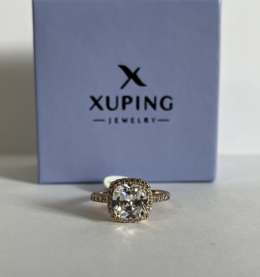 Кольцо Xuping Jewelry размер 17 медицинское золото, фианит