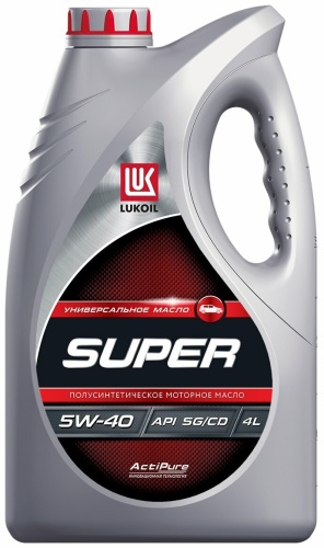 Полусинтетическое ЛУКОЙЛ SUPER 5W-40 4 л