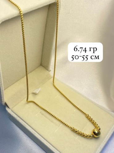 Italian Gold 2455677 длина 50 см, вес 6.74 г золото, плетение бисмарк