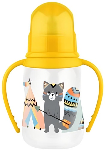 Бутылочка Lubby 12013 125 мл желтый