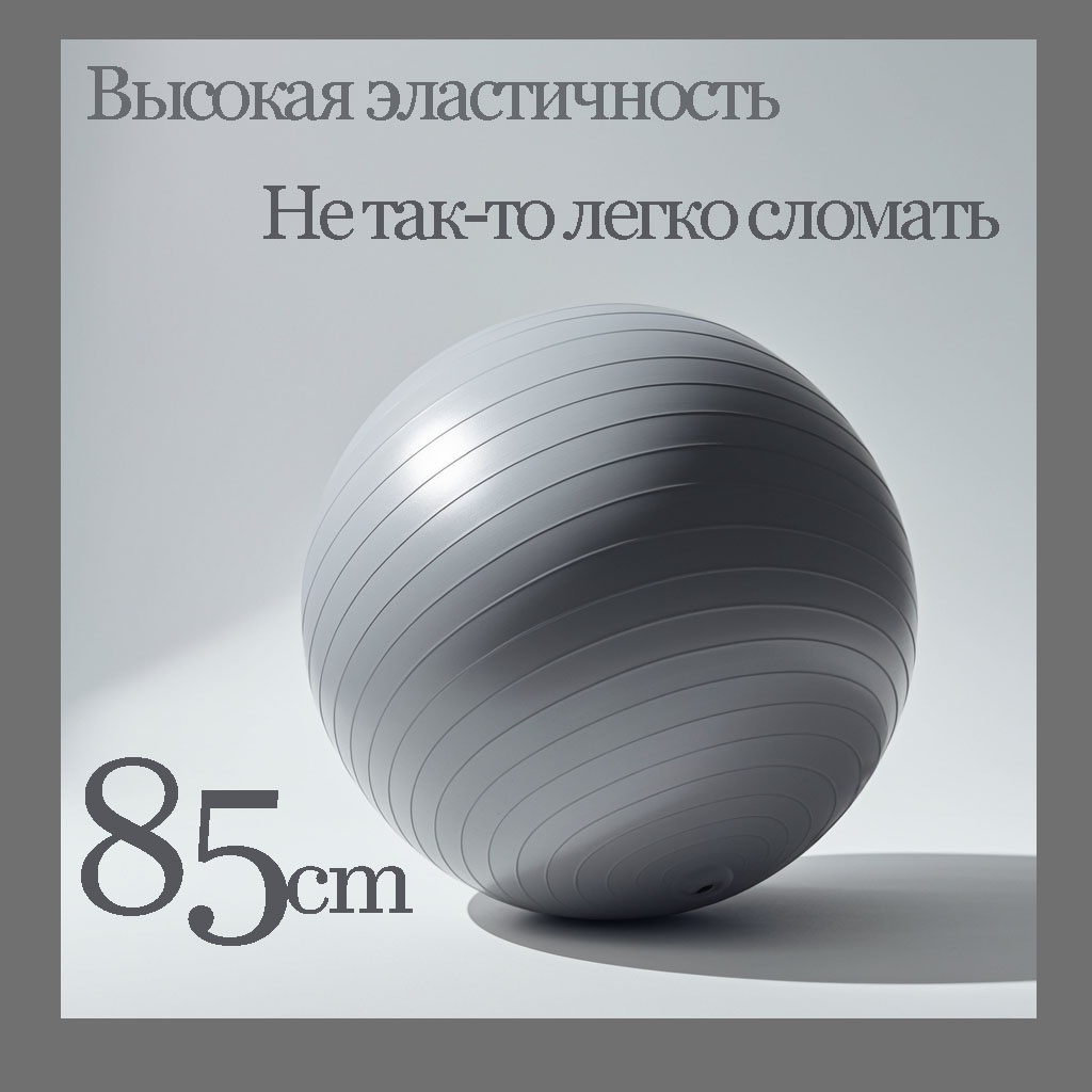 Фитбол 30254853_H85-1 85 см серый
