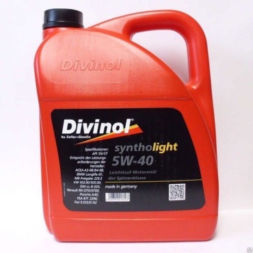 Синтетическое Divinol Syntholight 5W-40 1 л
