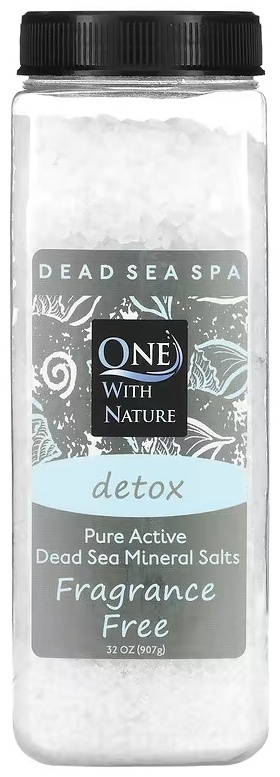 One with Nature Detox Fragrance Free морская соль 907 г
