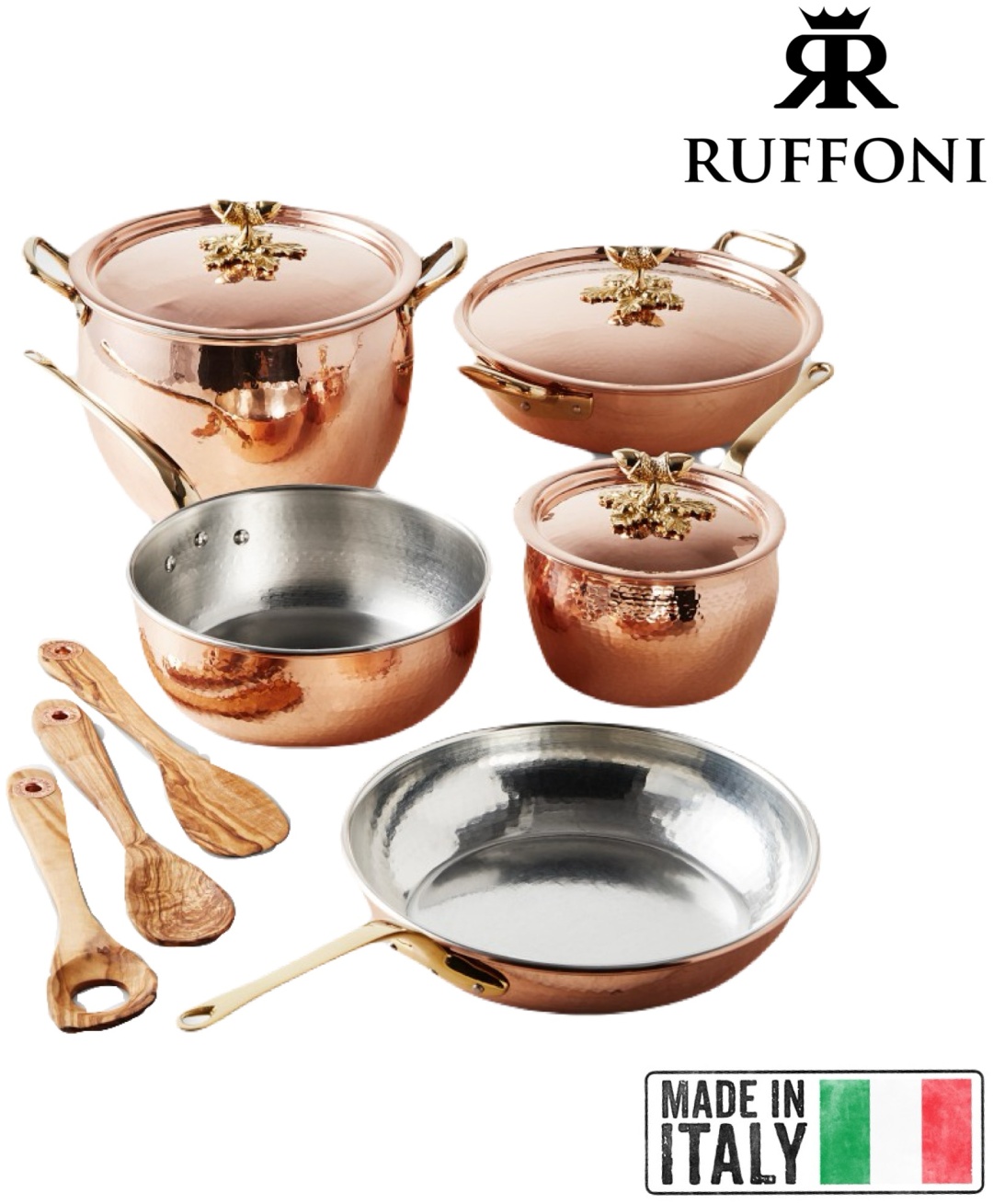 RUFFONI набор посуды Italy Handcrafted Historia 11 в 1