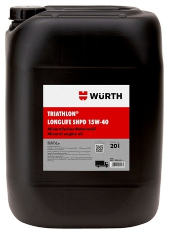 Минеральное WURTH Trialthon-Power 15W-40 20 л