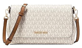 Сумка кросс-боди Michael Kors натуральная кожа белый