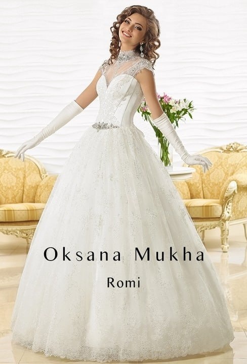 Свадебное платье Oksana Mukha белый