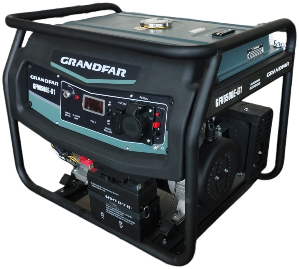 Электростанция бензиновая GRANDFAR 5 кВт 1 (220 В), GFV6500E-G1