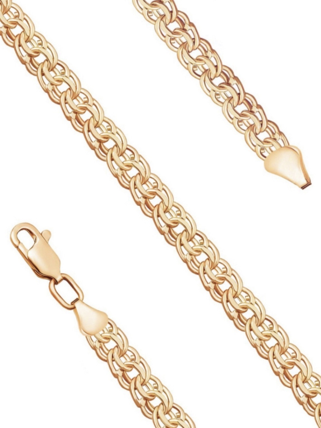 Ali Gold 0059 длина 55 см, вес 6 г золото, плетение бисмарк