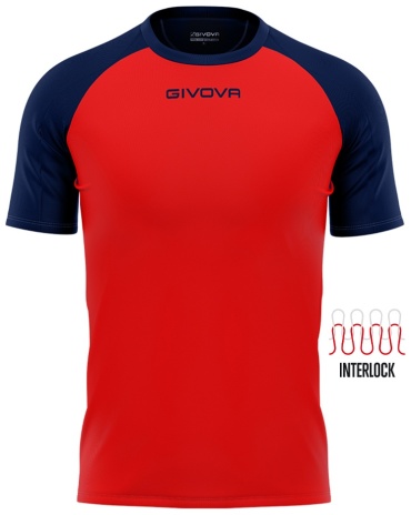 Футболка Givova красный, синий 50