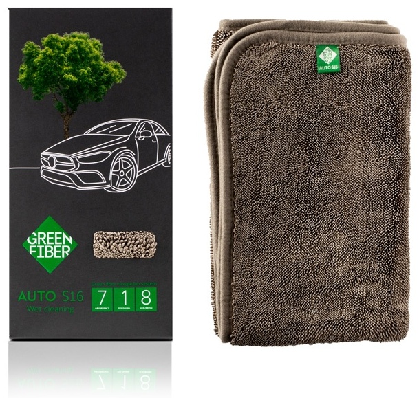 Тряпка универсальная Greenway AUTO S16 1 шт, микрофибра