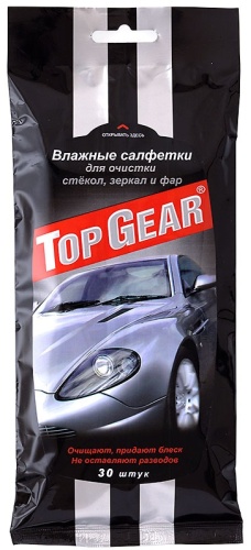 Влажные салфетки Top Gear Для стекол, фар и зеркал 48038 30 шт