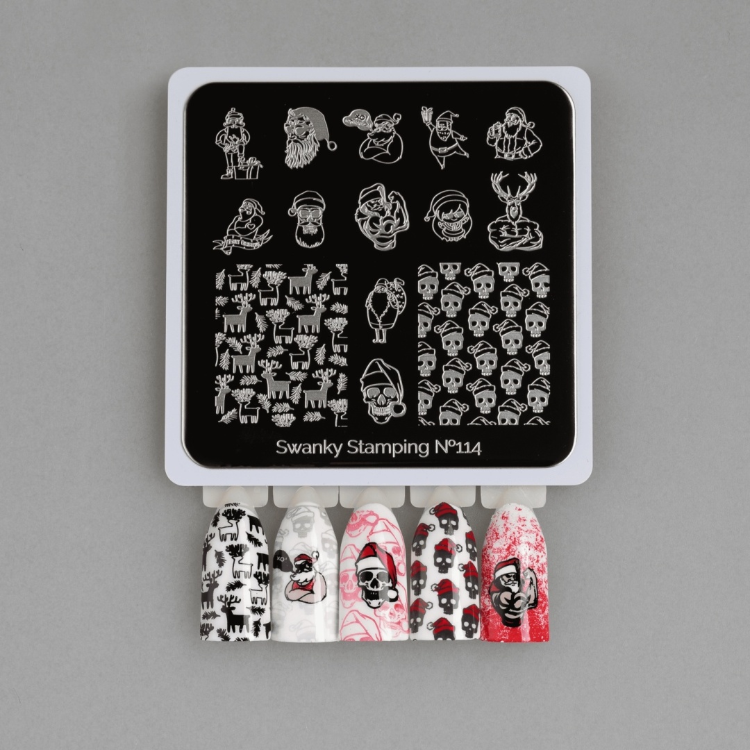 Swanky Stamping пластина для стемпинга mini 114, 6*6см