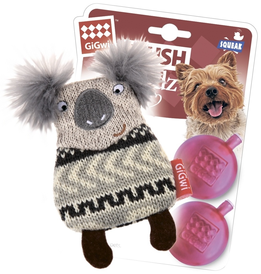 Купить Игрушка GiGwi Plush Friendz 75511 серый в кредит в Алматы ...