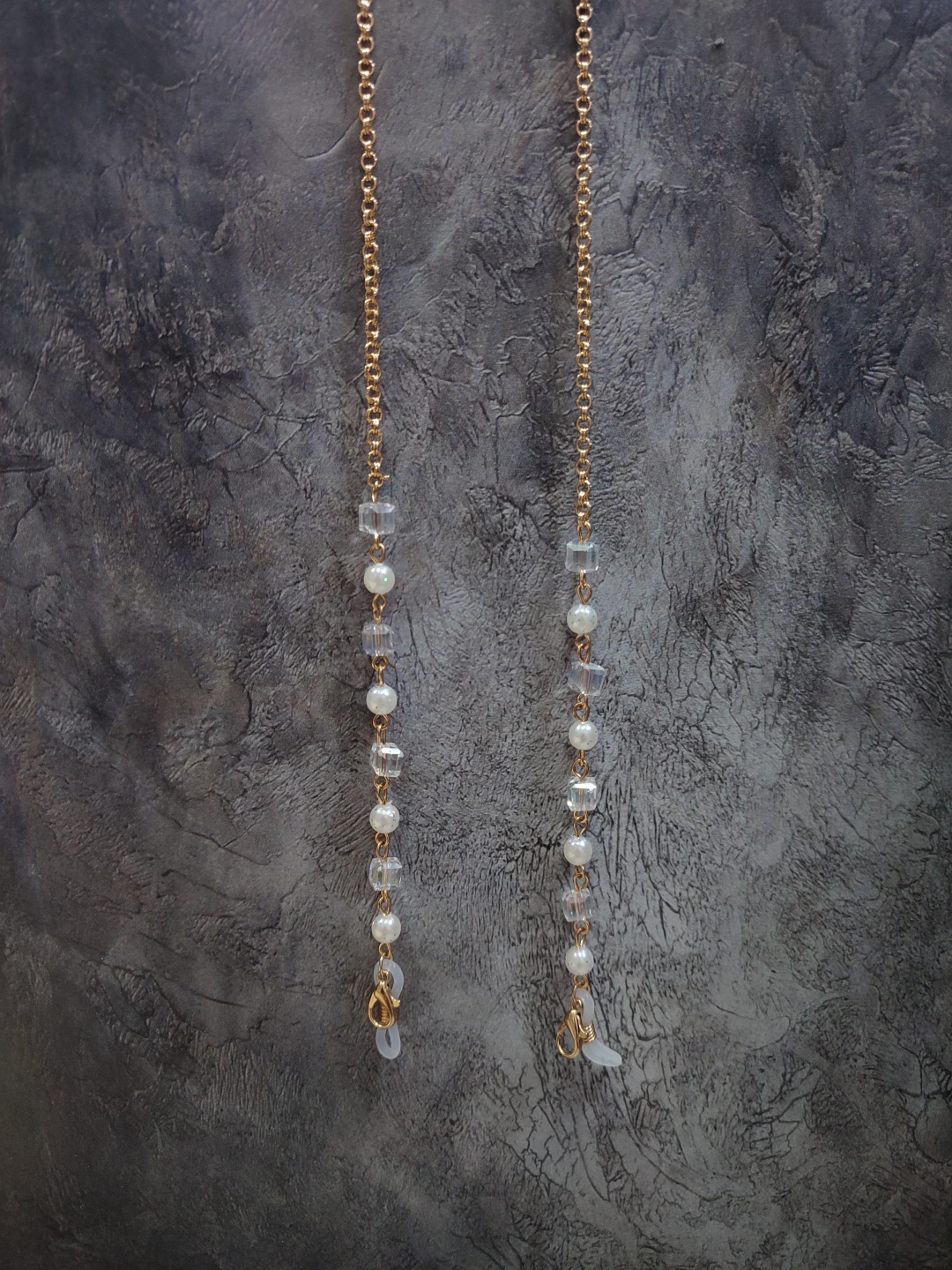 Шнурок для очков Fashion Jewelry золотистый 65 см