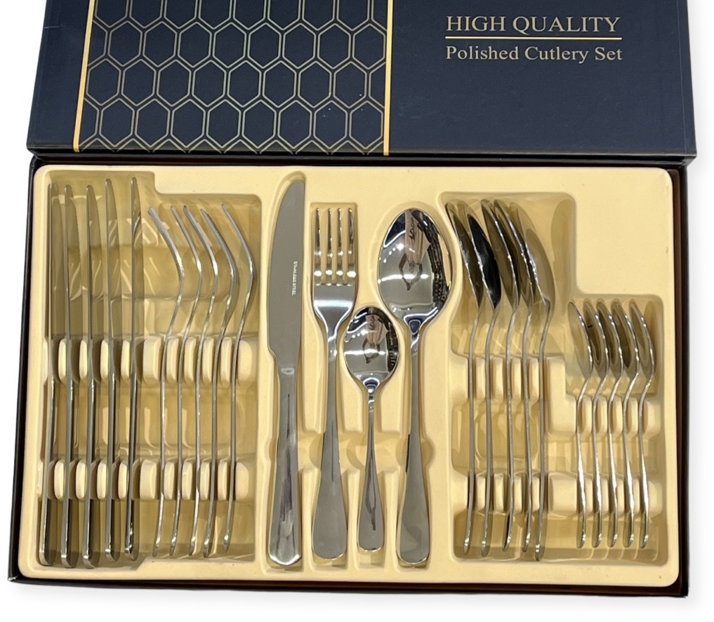 Набор столовых приборов High Quality 24 шт, серебристый 9305059