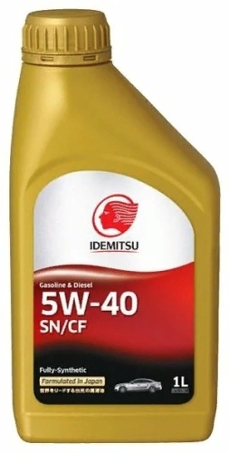 Синтетическое IDEMITSU Fully Synthenic 5W-40 1 л
