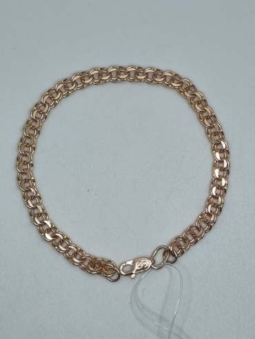 Zhanar Gold ZHA84_306 длина 18 см, вес 3.43 г золото, плетение бисмарк