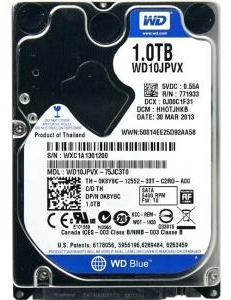 Western Digital 1000Gb WD10JPVX 1000Gb