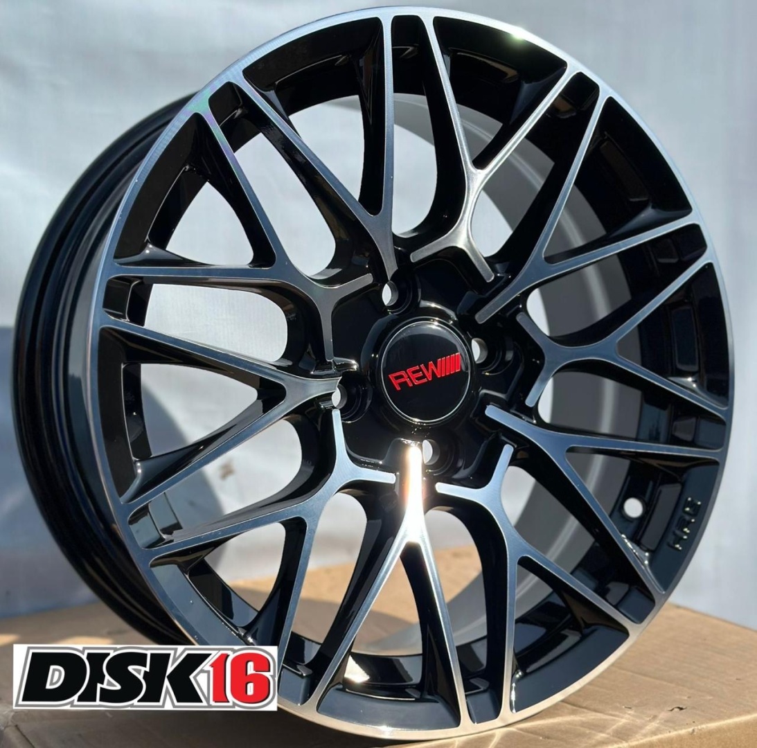 RNO 9039 6.5x15/4x100 D67.1 ET35 4 диска черный, серебристый
