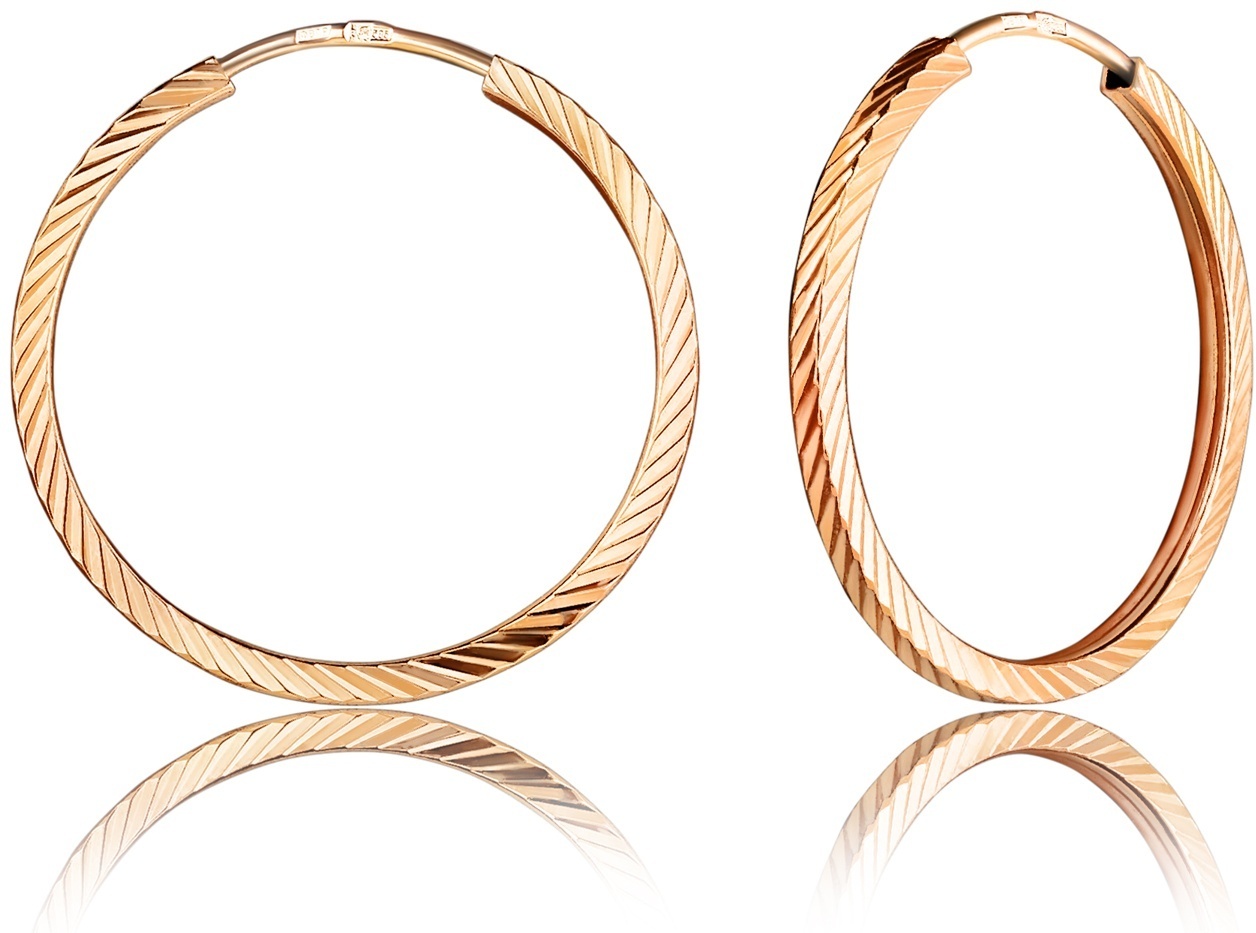 Серьги Lucente EAR-LU-585-063452 вес 1.12 г золото, без вставок