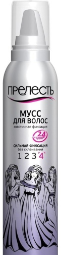 Прелесть без склеивания мусс средняя фиксация 160 мл