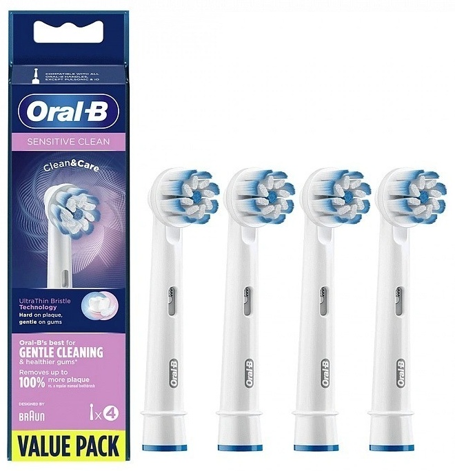 Насадка Oral-B EB60-4 Sensitive Clean стандартная 4 шт