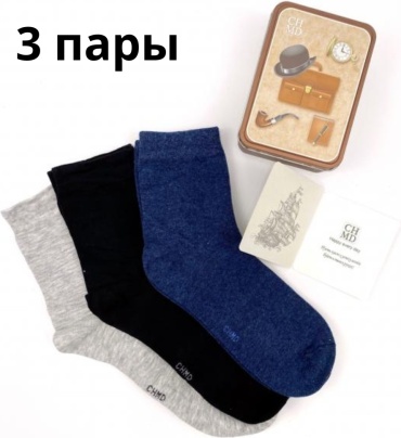 Носки Madame Chantal CHMD 3 пары мультиколор 41-46