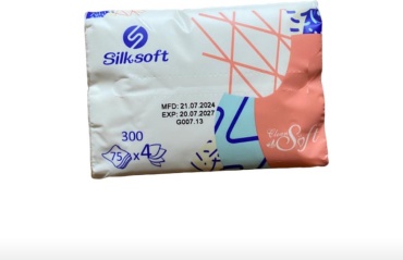 Бумажные салфетки Silk soft 300 шт