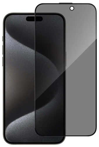 Стекло Royal Touch для Apple iPhone 15 Pro черный