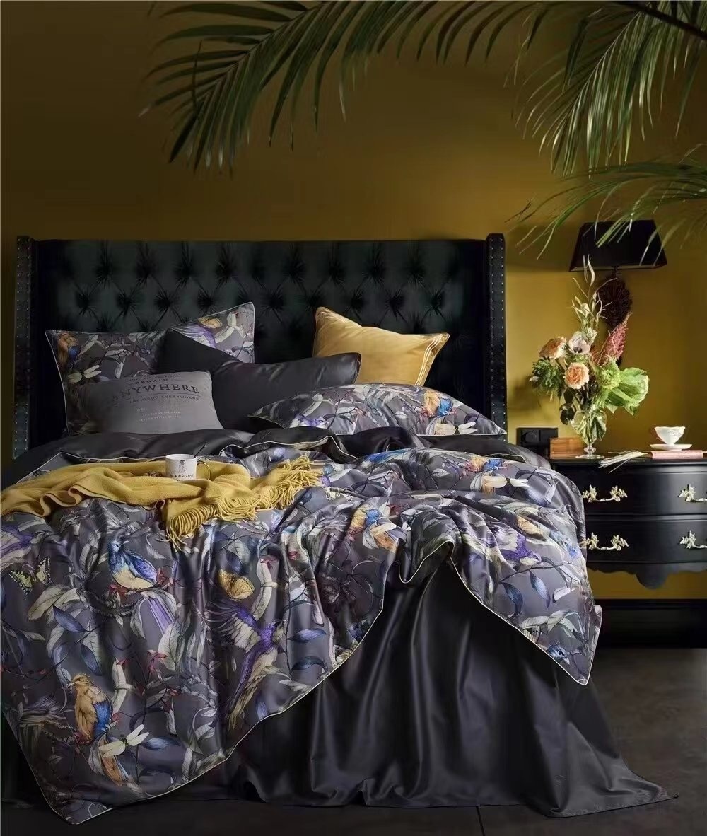 Комплект Home Collection Насыщенные краски белья не тускнеют даже после 500 циклов стирки! Не садиться, не линяет и не скатывается! евростандарт хлопок, тенсель, 2 наволочки: 50x70 см