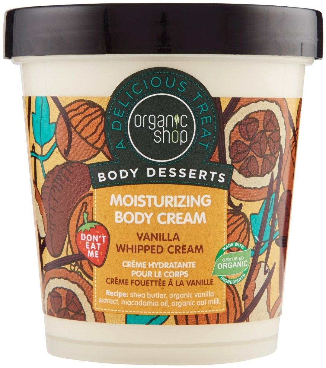 Купить Organic Shop крем для тела Body Desserts Vanilla Whipped 450 мл ...