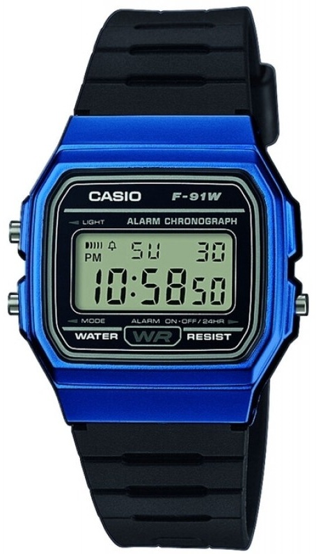 Кварцевые CASIO F-91WM-2ADF полимер