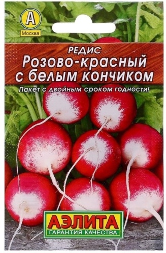 Аэлита Редис Розово-красный с белым кончиком 3 шт
