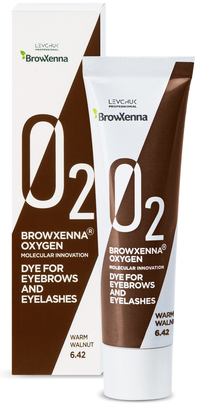 Levchuk Professional BrowXenna Oxygen O2 краска 6.42 Warm Walnut 15 мл