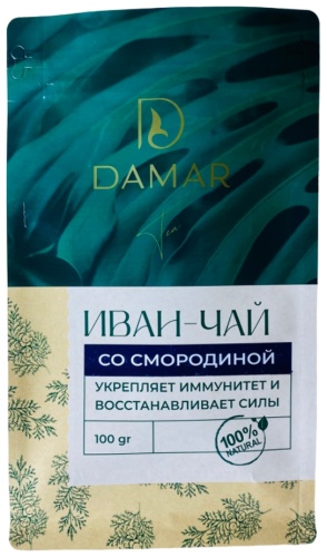 Чай DAMAR ягодный, травяной со смородиной листовой 100 г
