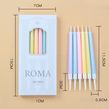 Свеча Candles цилиндр, 6 шт 11 см