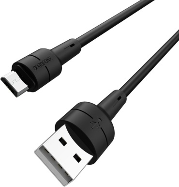 Кабель Borofone USB 2.0 (M), micro-USB 2.0 (M), 1 м, BX30 черный