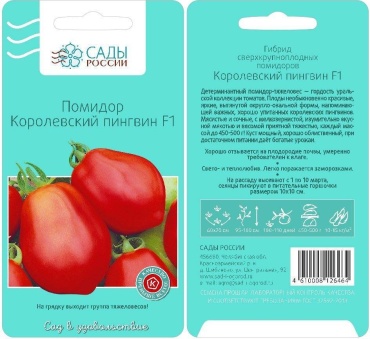 Сады России томат Королевский пингвин