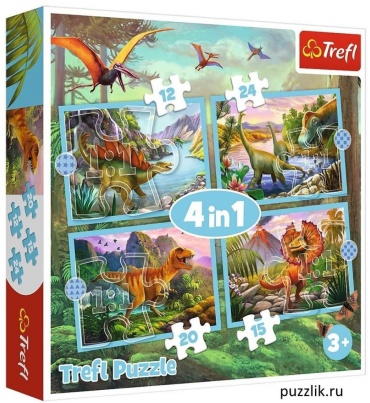 Trefl 34609T Динозавры 71 деталей