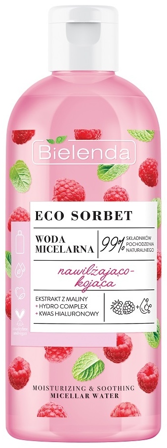 Bielenda Eco Sorbet Raspberry мицеллярная вода 500 мл