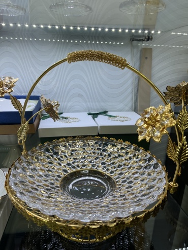 Фруктовница 1 шт, стекло, 27х35 см