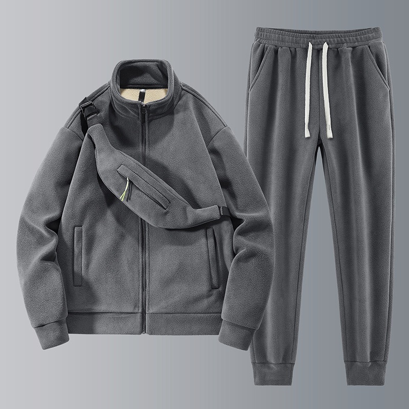 Повседневный костюм LOOK серый